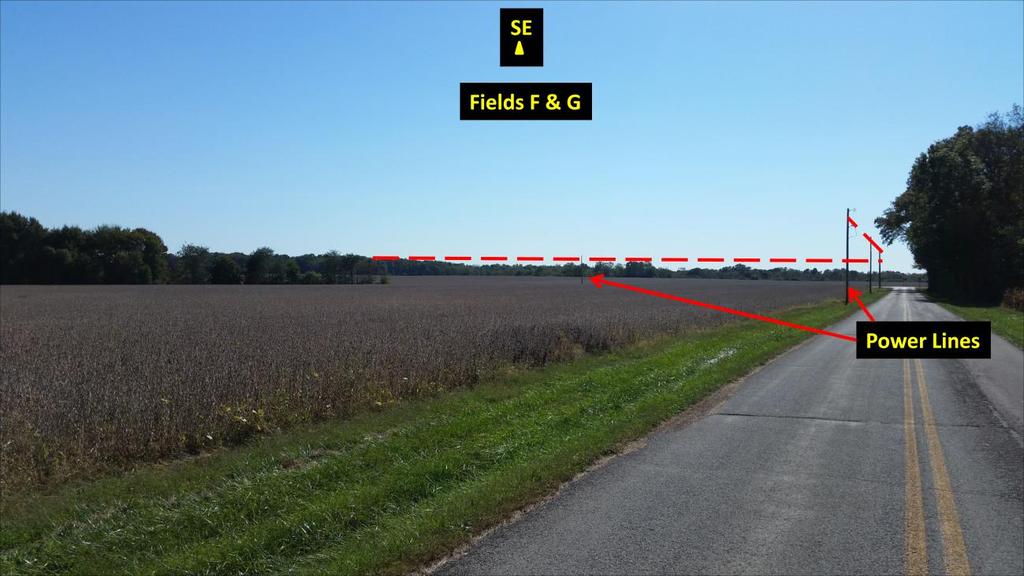 I will now discuss each field individually. FIELD E Field E is approximately 1100' long and lies directly in line with our normal takeoff path for runway 09 operations.