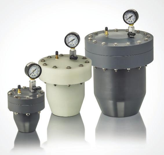 Accumulator releases stored fluid during unwanted pressure drops 6.