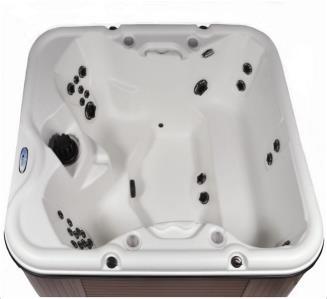 Powerful jets provide invigorating hydrotherapy to tense areas of the body.