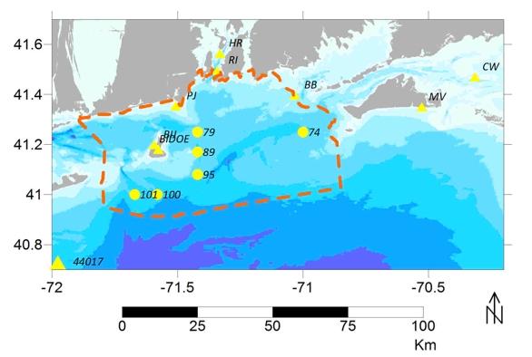 A preliminary evaluation currently in progress as part of the Ocean SAMP, identified two areas in state waters, southeast and south-southwest of Block Island (Fig 1.