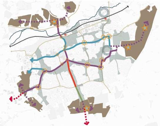 Figure 6.1 Cycle route plans.