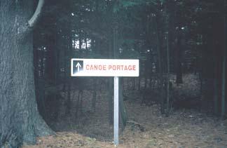 Photo courtesy of Julie Isbill Photo 10H: Signage identifies portage
