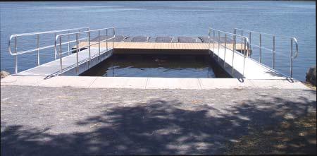 3) Annsville Creek Paddlesport Center, Hudson River Watertrail Hudson Highland State Park, New York Commercially manufactured floating launches may be used in combination with other structures, such