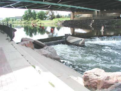The whitewater course is part of a revitalization project along the South Platte River that began in the mid-1970s.
