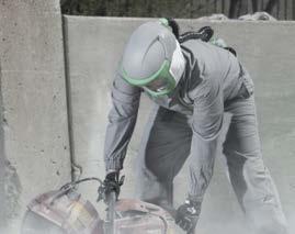 This reduces the amount of airborne crystalline silica, but does not eliminate it. Use dust extraction systems.