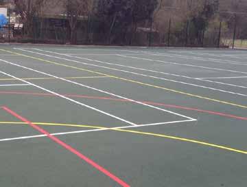 It is ideal for creating a hard court which is suitable for playing tennis, basketball, netball and other activities.