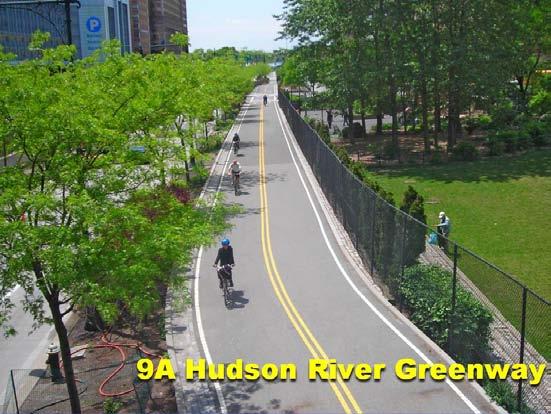 The 9A Hudson River Greenway is one of the pre-eminent bike paths in the state.