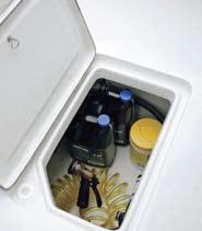 Built-In Rod Storage in the Gunnels Optional Leaning Post 4 Qt.