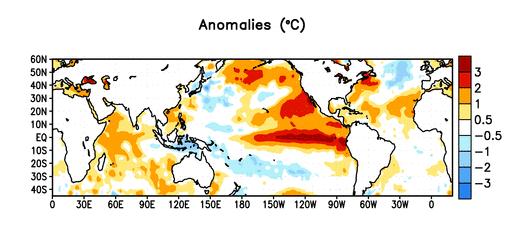Current SST anomalies outside of Pacific SST anomalies during