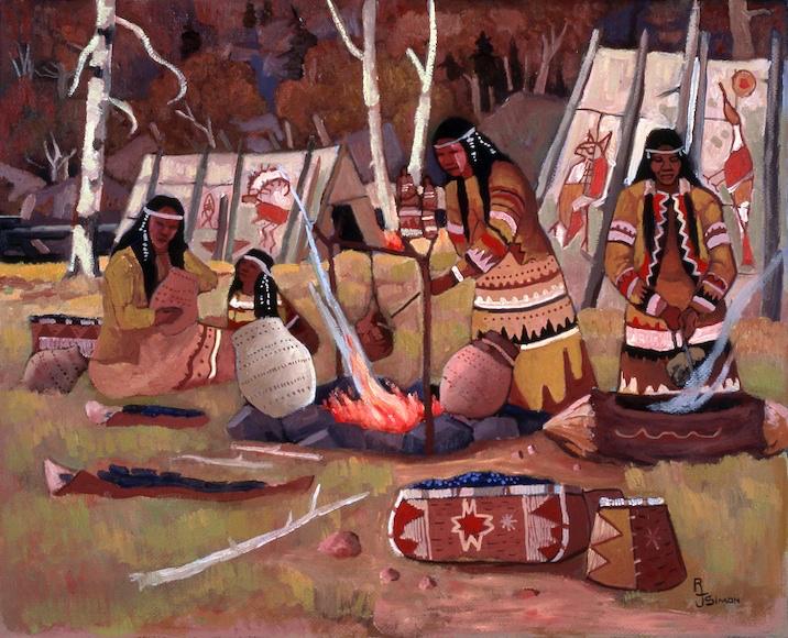FIRST NATIONS AN INUIT ECONOMIES PRODUCTION The goods that First Nations people needed in their lives were made by hand, using bone and stone tools.