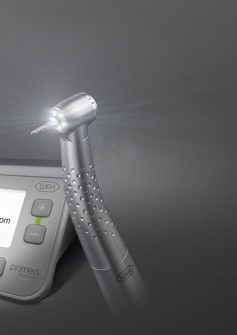 Further product advantages > Optimal view with 5x Ring LED+ > Perfect cooling thanks to 5x spray > Fatigue-free working thanks to ideal ergonomics and lightweight handpiece > Best tactile feedback