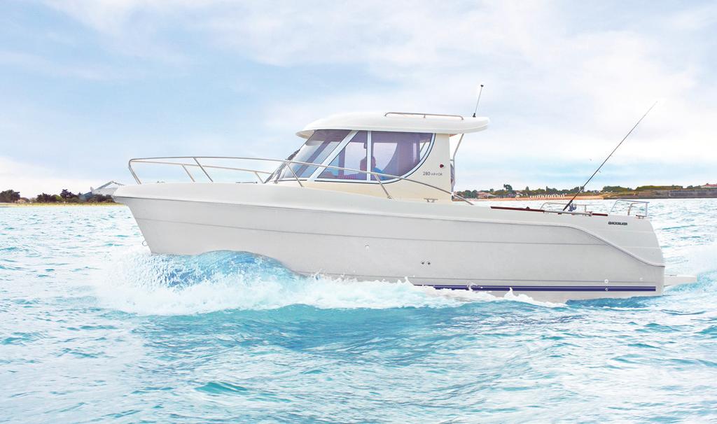 280 THE ULTIMATE IN FISHING AND PRACTICALITY Imagine the perfect all-rounder a place to fish, relax and enjoy the sea, where user-friendly design and thoughtful features meet a touch of luxury.