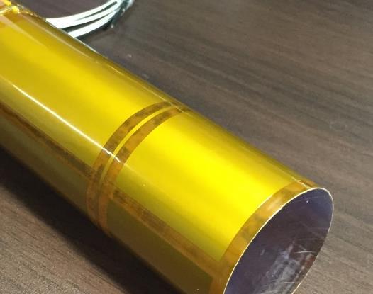 Cylindrical polycarbonate tube not only supports the flexible board, also insulates heater inside.