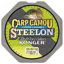The strand also influences the casting distance and resistance to chemical agents contained in the water. An excellent choice for demanding carp fishermen.