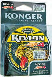 Kevlon SX4 - Strong X-Treme 4 Kevlon SX4 Multicolor 5 The technological process used to produce the braid in combination with high class raw material (Dyneema SX4) has provided fishermen with