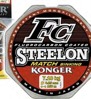 0,25 7,10 Steelon FC Feeder 5 A monofilament for the quiver tip method.