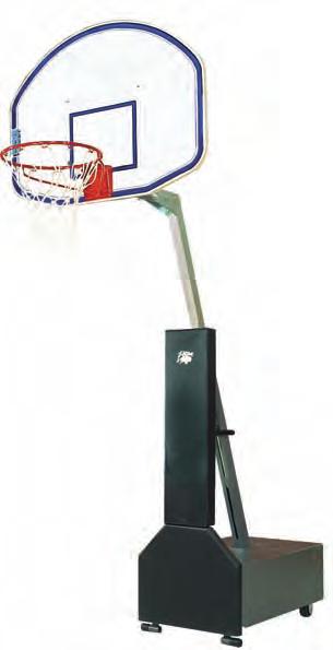 All four Club Court portables come standard with the following features: Spring Assisted Infinite Goal Height Adjustment from 6½' to