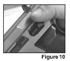 Your pistol has a resting position or notch on the hammer.