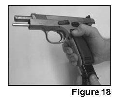 READ MANUAL ENTIRELY BEFORE USING THIS FIREARM LOADING AND UNLOADING YOUR PISTOL Make sure the pistol is pointed in a safe direction and the trigger block safety is engaged at all times