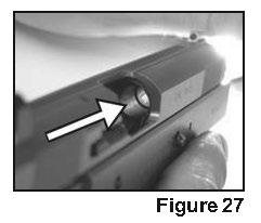 1) Press the magazine release button and remove the magazine from the pistol. See Figure 24.