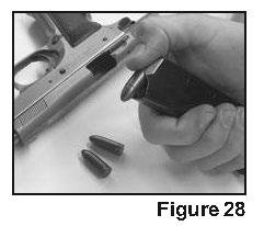 2) To unload the chamber, keep your finger OUT of the trigger guard and OFF THE TRIGGER and move the safety to