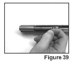 as an assembly. See Figure 39. 7) Remove the barrel from the slide.
