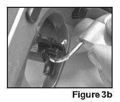 or C) Install block on trigger and then install security lock on the security block, See Figures 3(a, b, c).