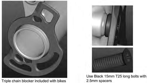 A set of all spare parts for this action can be ordered via the Scott distribution with 219570 Chainguide ISCG Adaptor