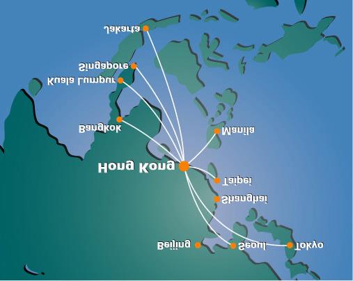 HONG KONG - PREMIER HUB WITH GLOBAL REACH Reach all geographical markets & half the world s population within 5