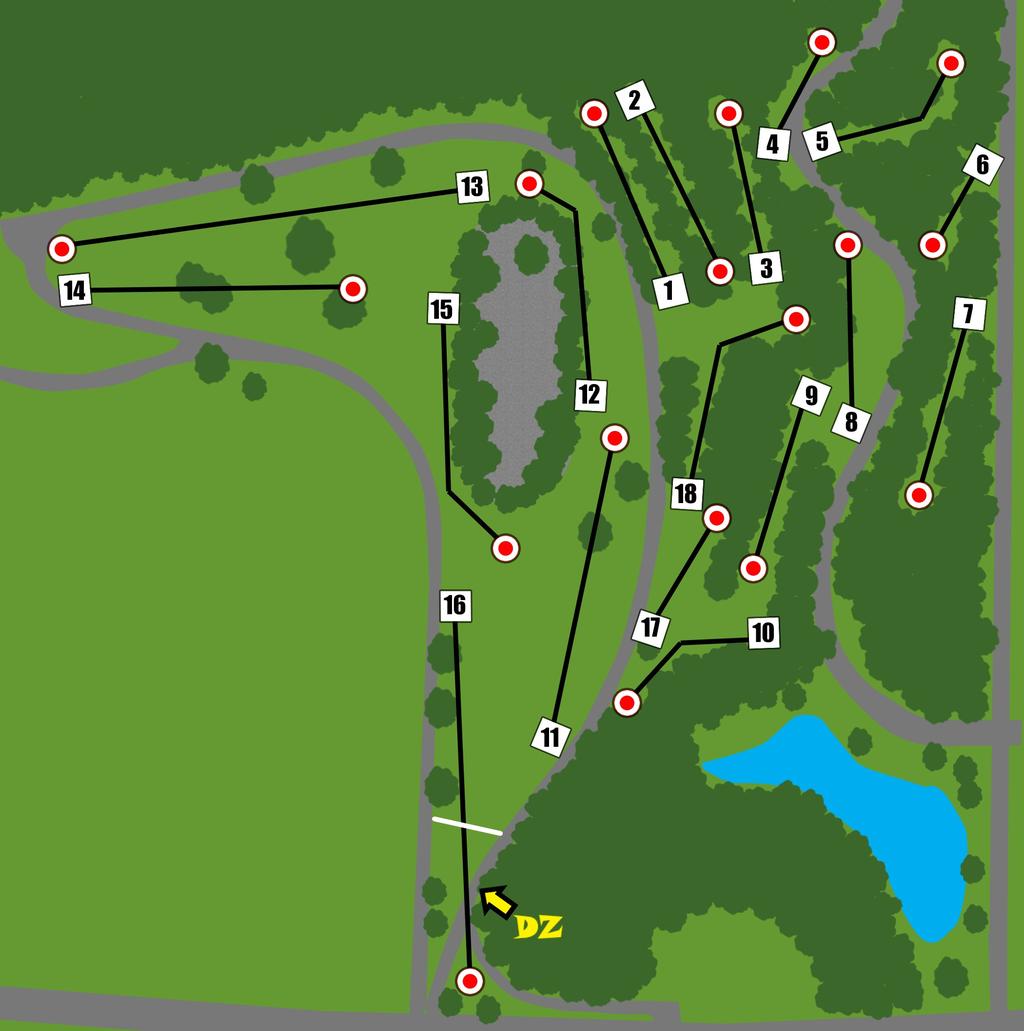 Cliff Drive Course Map 2460 E Reservoir Dr. 64106 or GPS: Lat/Lon: (3.115276,-94.