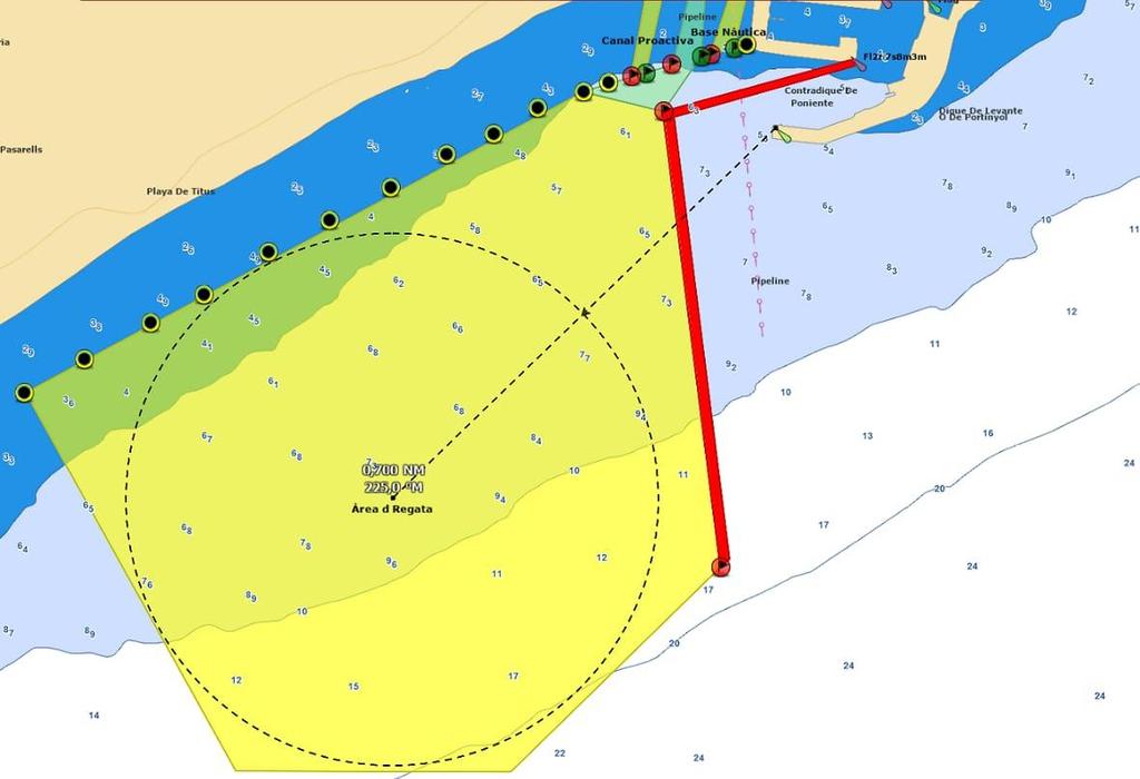 APPENDIX A Racing Area The areas are defined as follows: not closer than 75 metres to any boat racing (except a boat in distress requiring assistance) or to a mark, layline or rhumb line, and inside