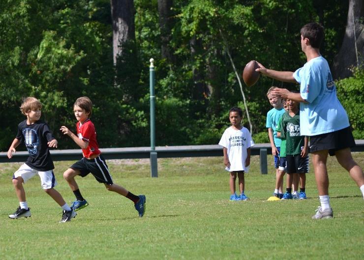 Rising 1st-5th graders; Rising 6th-8th graders Week 1: June 6th-10th from 9:00am-12:00pm Frederica Football Down, Set, Hut! Are you ready to develop your passing, tackling, and punting skills?