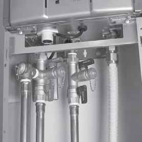 of connections required TANKLESS WATER HEATER INSTALLATION KITS Integrated Drain Valve with independent, 1/4 turn operation
