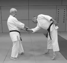 The outward wrist turn, kote gaeshi (e.g. basic kata 12) can be used as an example. Kote gaeshi can add: Outside down tilt when the wrist rotation occurs parallel to the frontal plane.