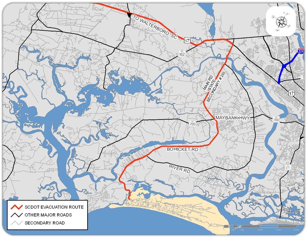 Emergency Evacuation Transportation Element - X Kiawah Island is a barrier island and, as such, is particularly susceptible to risks associated with severe weather.