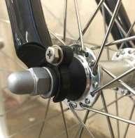 12. Grab the 15m Spanner and install the front wheel with the washers seated on the outside of the fork