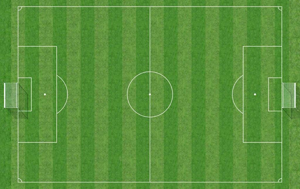 goal line corner arc <PHOTO: Aerial photo of soccer pitch with labels and callouts as noted below; see references: http://www. goal box: A goal football-bible.