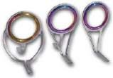AMERICAN TACKLE RING LOCK GUIDES AND TOPS TITANIUM NITRIDE TOPS WITH A VARIETY OF RINGS AND FINISHES.