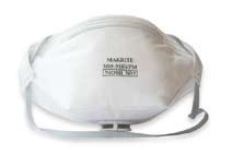 N95 RESPIRATOR With exhalation valve to breathe easier Ultrasonic welding of straps on wings No staples through mask Expanded inside foam nosepiece