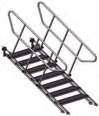 Stairs and aluminium adjustable stairs foot Quick and smooth assembly STAIRS Adjustable stairs ensure quick and