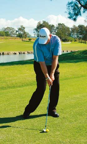 right foot, the next movement is then to release your body down towards the target.