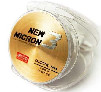 34 ASSO NEW MICRON 3 ASSO UNIVERSAL 35 MICRO 100% consistency in diameter Top strength Ultra sensitivity Extraordinary sinking speed Long durability Superior abrasion resistance Long durability High