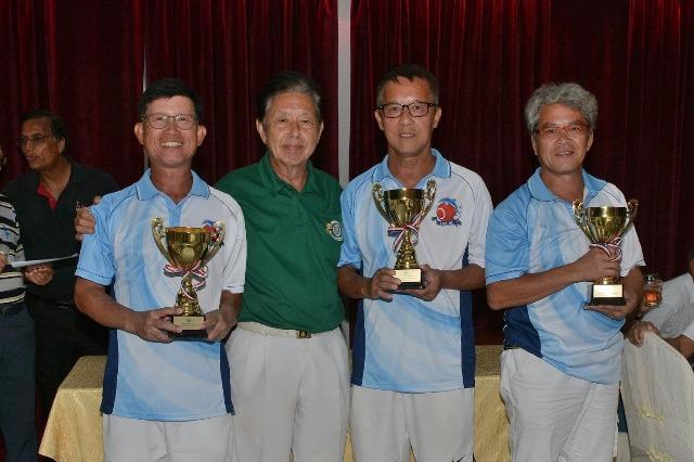 Indian Recreation Club Invitation Triples 218 Winner (From left to right) : Sunny