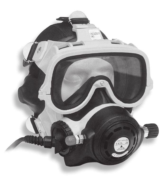Chapter 1 - Full-Face Masks and Manifolds 1.2 Full-Face Masks and Manifolds Kirby Morgan 37SS The EXO Full Face Mask is designed for both surface supplied and scuba diving.
