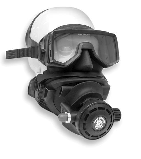 The mask is comprised of two major components, the mask frame and the interchangeable lower pod. The removable lower pod is a feature unique to the SuperMask full-face mask.