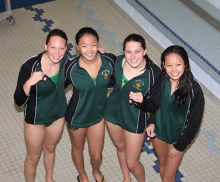 and St. Pierre) was 8th in the 200 Free Relay (1:58:79).