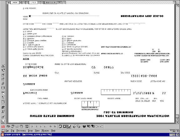 83 A single registration form looks like the following.