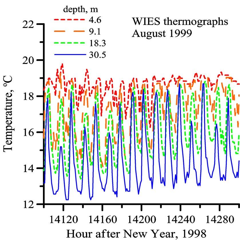 Short-term Variations Sample 200-Hour Time Series Cyclic fluctuations that increase in amplitude