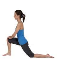 Hold this position comfortably for 20 seconds and switch legs. Pigeon Pose Begin this stretch on your elbows and knees.