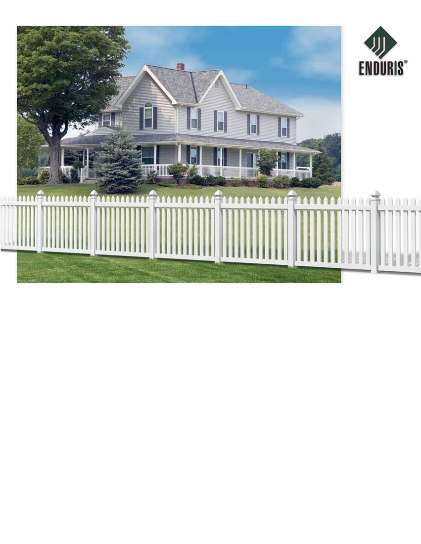 See how the fence complements the porch railing in this wellpreserved farm house. Fence components are designed and engineered to fit together precisely.
